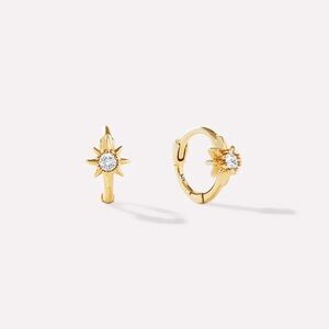 Ana Luisa Elios Sun Huggie Hoops